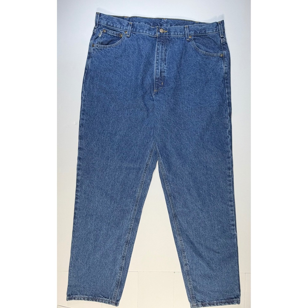 Carhartt B17 DST Jeans Mens 42x34 Relaxed Fit Tapered Dark Stone Workwear
